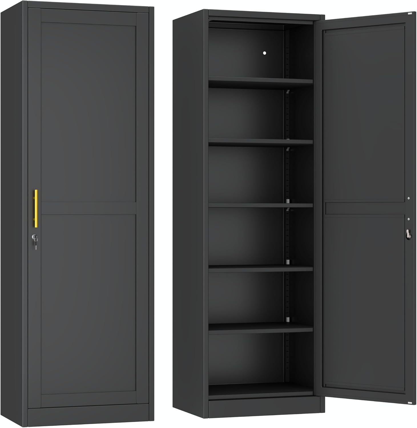 Locker Storage Metal - 67 inch hoge, smalle metalen opbergkast