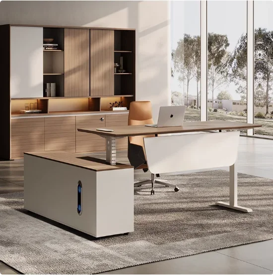 Office Furniture Logo - Modern eenvoudig bureau CEO baas bureau