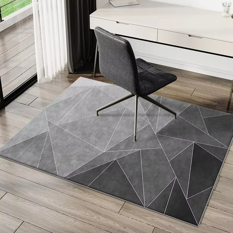 Chair Mat Hard Floor - VIKAMA Moderne geometrische stoelvloermat Kantoorcomputer Draaistoelmat
