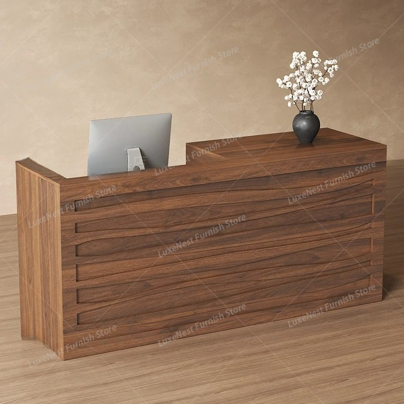 Office Furniture Logo - Kantoor Schoonheid Receptiebalie Logo Luxe Eenvoudige