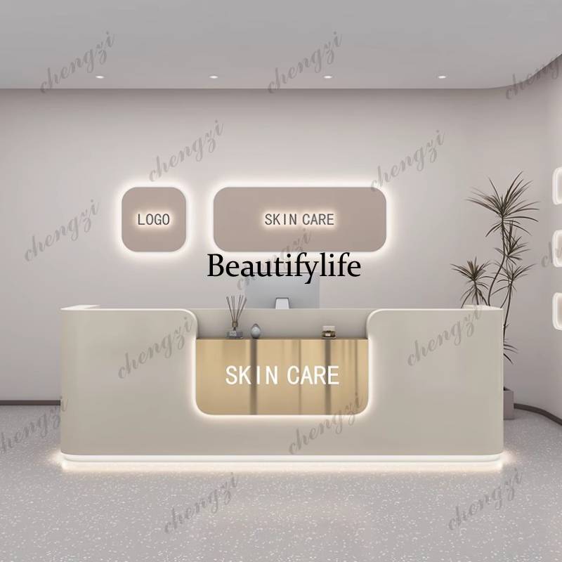 Office Furniture Logo - A68 Logo Schoonheidsreceptiebalies Balie Esthetiek Kantoorcomputer