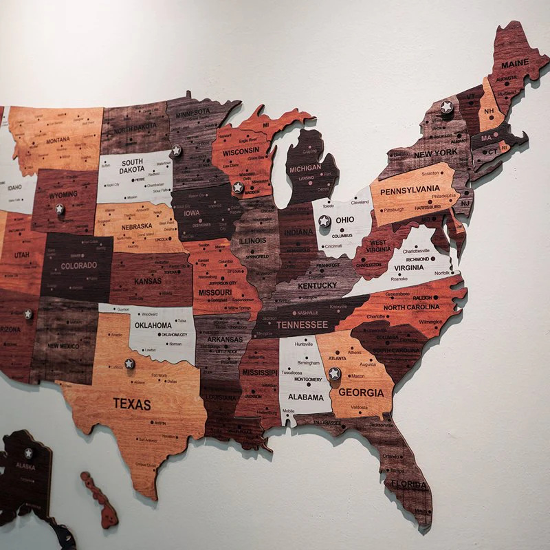 1 stks Houten Kaart Puzzel Muu - Office Furniture In Usa recensie en prijs