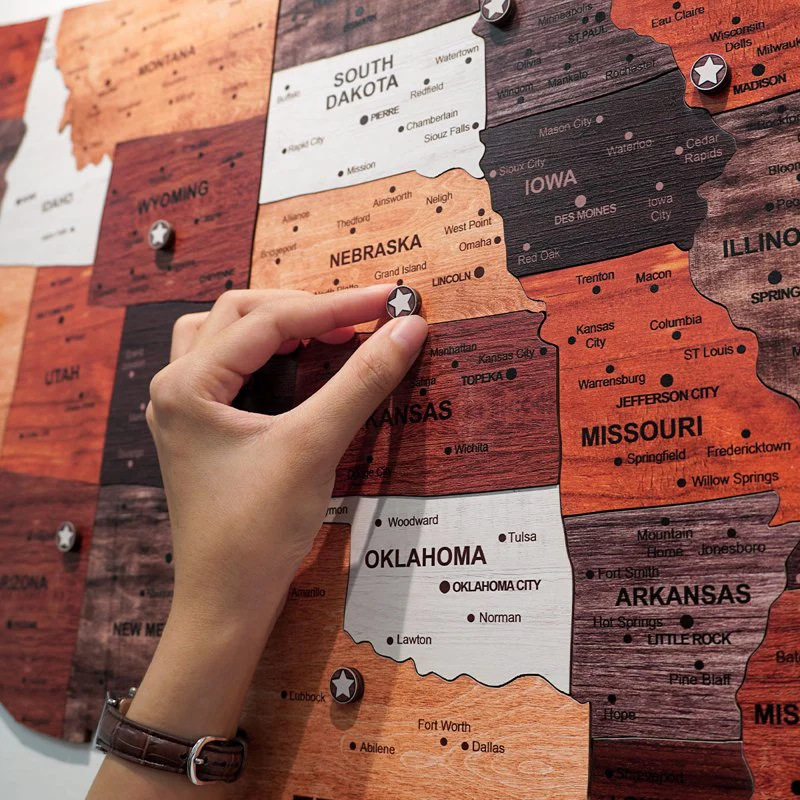 1 stks Houten Kaart Puzzel Muu - Office Furniture In Usa recensie en prijs