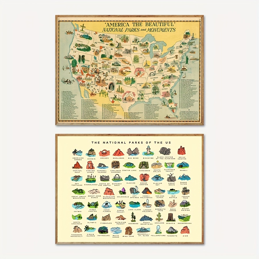 Vintage Nationale Parken En Mo - Office Furniture In Usa recensie en prijs